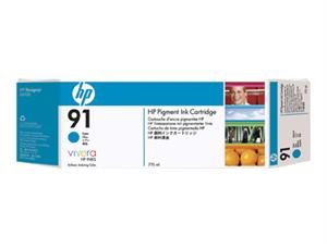 HP nr. 91 Vivera blekk cyan 775ml 